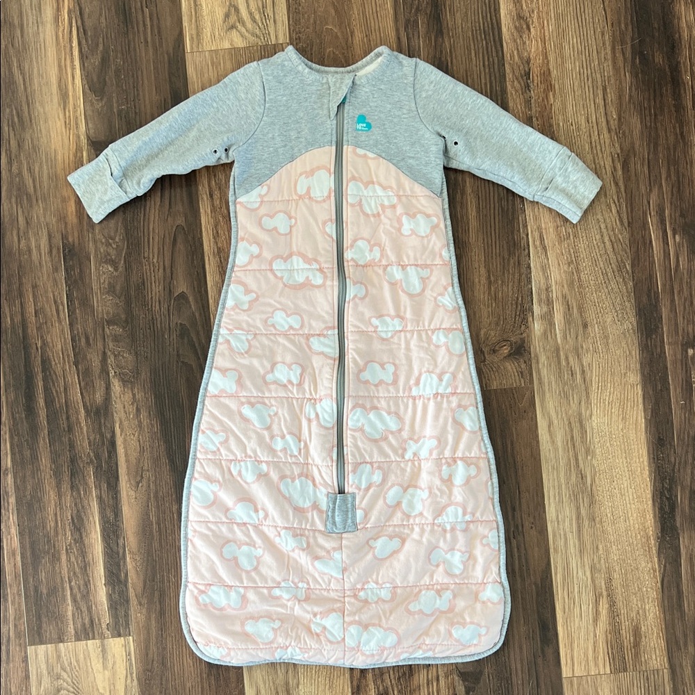 Love to Dream Pink and Gray Sleep Sack 6-18 month